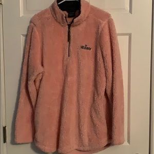 Pink fleece sweatshirt
